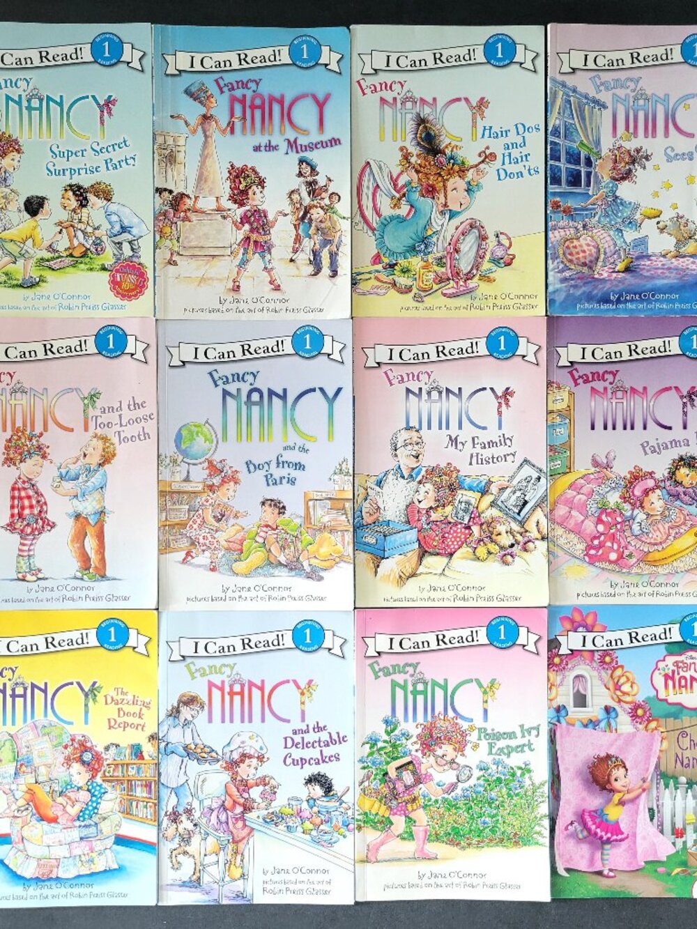 FANCY NANCY AMELIA BEDELIA PINKALICIOUS NANCY CLANCY LOT OF 25 I CAN READ BOOKS